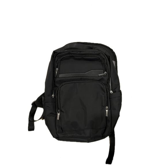Target Branded Traveler Backpack Black Gray - Picture 1 of 5